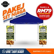 Banner dan Bunting untuk mula berniaga tahan lasak