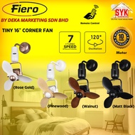 SYK Fiero Deka TINY 16 Inch Corner Fan Wall Ceiling Mounting Fan Home Appliances Kipas Ceiling Angin