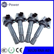 4 pcs 30520-RNA-A01 099700-101 Car Ignition Coil For Honda Civic 2006-2011 1.8L UF582 C1580 UF-582 3