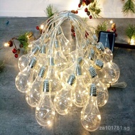 Solar Bulb String Lights Copper Wire Room Garden String Lights Courtyard Decoration Hot Sale G45Ligh