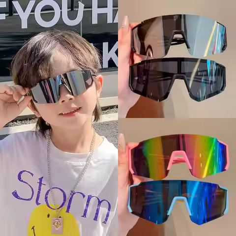Cycling Sunglasses For Children Kids Riding Sunglasses For Boys Girls Fashion Outdoors Windproof Gog