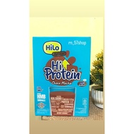 MERAH HILO Platinum + HMB Choco Mocha less sugar flavor 8 sachets - High protein milk red algae to m