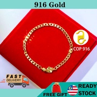 jewellery emas cop 916 gold bracelet kids bracelet gold bracelet emas korea cop 916 korea bracelet gold plated bracelet 916 gold bracelet