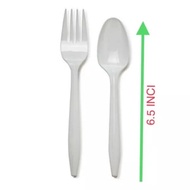 SUDU PLASTIK/GARFU PLASTIK/PLASTIC SPOON/PLASTIC FORK