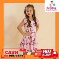 Girl Toddler for Kids Wear 2-4 y/o RUFFLE Sleeve Dress for Fashion, Casual,and Daily Attire C:FROZEN
