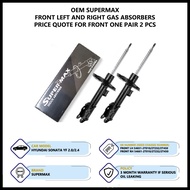 Hyundai Sonata YF Front Left And Right Supermax Gas Shock Absorbers 1 Pair ( 3 Sizes Need Chassis Nu