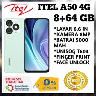 infinix itel A50  Ram 8+64 GB 5000 mah GARANSI RESMI 1 TAHUN