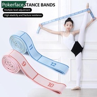 POKERFACE 8/10/12 Grid Multi Stage Yoga Stretch Band Latin Dance Stretch Band Correct Posture Elasti