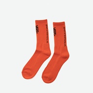 VANS范斯 X WTAPS 合作款字母印花中筒袜子运动长袜 VN0A4TRFBLK VN0A4TRFZXT（女款24-26cn） F