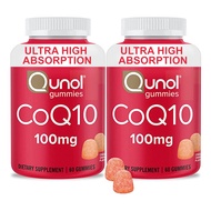 Qunol CoQ10 Gummies, CoQ10 100mg, Delicious Gummy Supplements, Helps Support Heart Health, Vegan, Gl