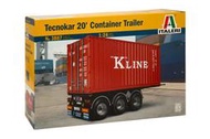 【傑作坊】ITALERI 1/24 20' Container Trailer 20呎貨櫃+尾車 3887
