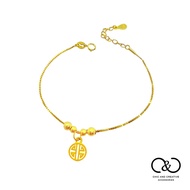 [C & C] Fu Lu Ruyi 999 Pure Gold Bracelet _ L-CC-A018