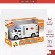 Ambulance - DUKA Toys Emergency Rescue Ambulance Light Up & Sound - High Quality ABS - Safe for Chil