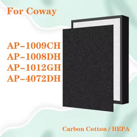 Suitable for Coway AP-1009CH AP-1008DH AP-1012GH AP-4072DH air purifier Replacement HEPA filter and 
