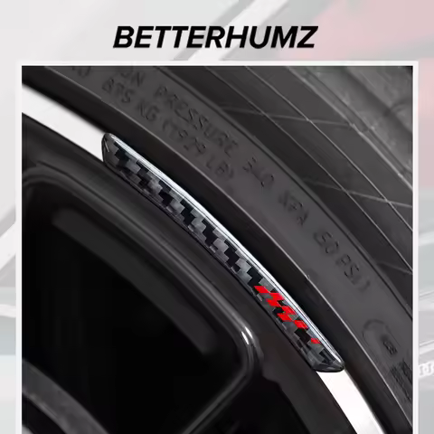 Carbon Fiber For Audi A4 B8 B9 A6 C8 C6 Q3 Q5 A3 S3 8Y 8P A5 Q7 TT Car Wheel Rims Trim Sticker Decor