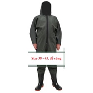 Wading clothes with waterproof boots size 38-44, specialized waterproof boots for support