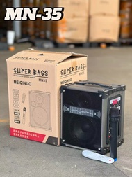 ลำโพงบลูทูธ ลำโพงรุ่น MN-35 MN-36 MN-37 ลำโพงไม้เคลื่อนที่มีล้อลาก เสียงดังกระหึ่ม เบสหนัก แถมไมค์