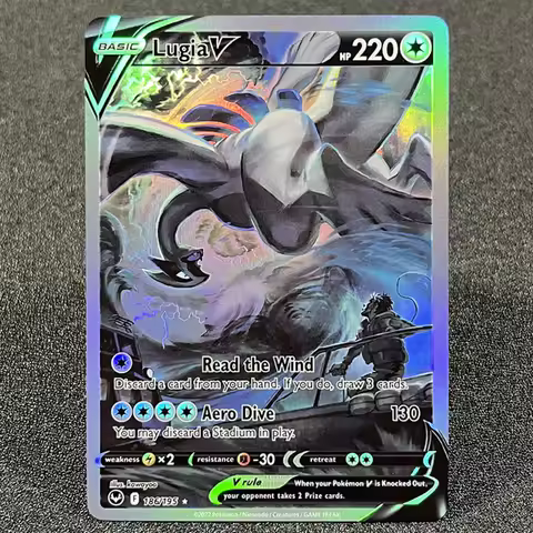 PKM Single Cards Sword&Shield Silver Tempest (SIT) Rayquaza Lugia VSTAR Duraludon Foil TCG Cards Gam