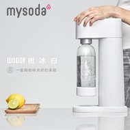 【加碼贈水瓶2入】mysoda北歐木質氣泡水機(白)WD002-W