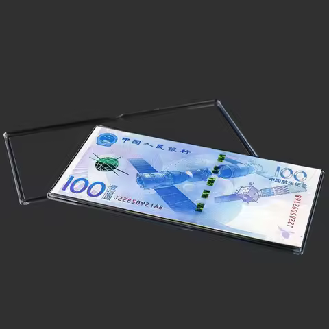 Clear Plastic Collectible Banknote Organiser Commemorative Protective Case Souvenirs Paper Currency 