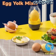 OUDIMEI Egg Scrambler, Mix Evenly Thickened Manual Egg Yolk Mixer, Portable Hand Pull Design Cartoon