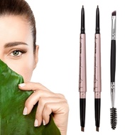2 Pack Eyebrow Pencil, Waterproof Eyebrow Makeup with Dual Ends, Professional Brow Enhancing Kit wit