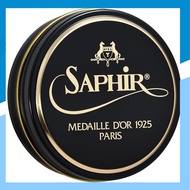"Saphir High-Gloss Shoe Polish Wax | Premium Quality Cream with Beeswax | Mirror Shine Leather Care 