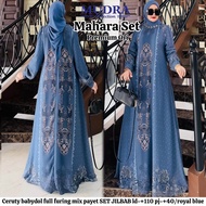 Yoiko Set Ceruty Babydoll Sultan Premium Ori Import 3D Mix Tile – Gamis Hijab Set Modis Elegan / Dre