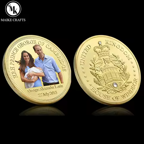 22 July 2013 George Alexander Louis Was Born Memory Commemorative Coin Ornament HRH UK Prince of Cam