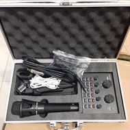 ✅ Paket Soundcard V8 Plus Mic dan Koper Audio External Sound Card V8