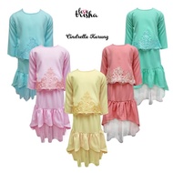 Lovetrisha Cindrella Kurung  -  Baju Raya Kurung Pastel Kanak-Kanak Budak Perempuan 0-12 tahun | Muslimah Girl Dress