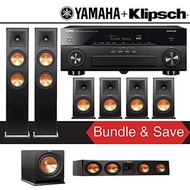 Klipsch RP-260F 7.1-Ch Reference Premiere Home Theater Speaker System with Yamaha AVENTAGE RX-A88...