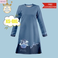 HL0510- JERSEY MIMPI EDITION (BLUE)tshirt Women &amp; Men Jersey Murah Baju Muslimah Couple Full Sublimation Microfibre Baju Jersi Muslimah Jersey Muslimah Malaysia Plus Size XXS-6XL