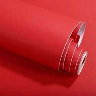 Stok Sedia Kertas Dinding Pelekat Merah Pelekat Sendiri Perabot Filem Boeing Diperbaharui Frosted Ka