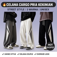 Men's Baggy Long Pants Straight Causal Trend 2025 Corduroy baggy pants korean style long baggy pants