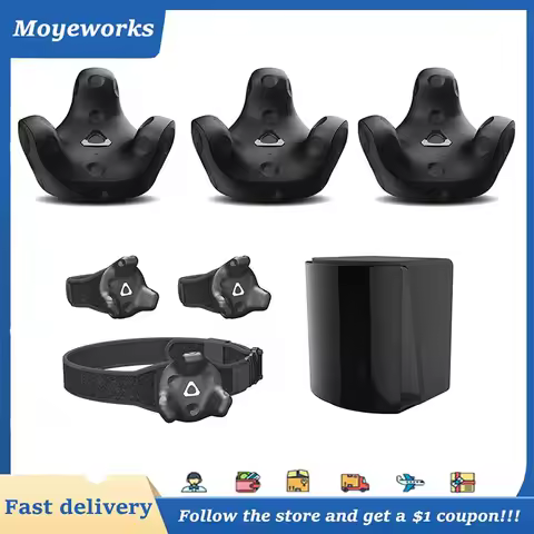 HTC 3 Pack VR VIVE Base Station 1.0 Base Station 2.0 VIVE Tracker 3.0 VIVE TrackStraps Full Body Tra
