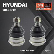 (2 ตัว) ลูกหมากปีกนกล่าง HYUNDAI SONATA ปี 1988 ฮุนได 3B-8012 ยี่ห้อ 333 LOWER BALL JOINT