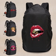 Outdoor 20-70L Backpack Cover Portable Rain Cover Mouth Print Pattern Backpack Waterproof Camping Hi