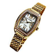 Royal Crown นาฬิกาข้อมือผู้หญิง สายสแตนเลสชุบทองอย่างดี สีทอง รุ่น 6304-SSL (Gold)