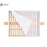 Kitchenly Non-Stick Silicone Baking Mat Food Fruit Dehydrator Sheets Reusable Steamer Mesh Pad Oven 