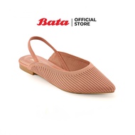 Bata บาจา รองเท้าส้นแบนรัดส้น สวมใส่ง่าย น้ำหนักเบา สำหรับผู้หญิง รุ่น Plimma สีดำ 5696632 สีชมพู 5695632