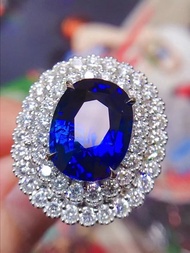 台北奧斯珠寶 8.21克拉斯里蘭卡藍寶石戒指&吊墜兩用款