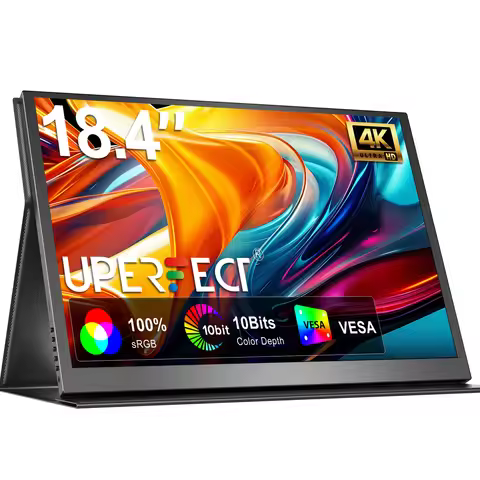 UPERFECT 18.4" 4K Portable Monitor HDR FreeSync Ultra-Slim & Lightweight Travel IPS Display Gaming S