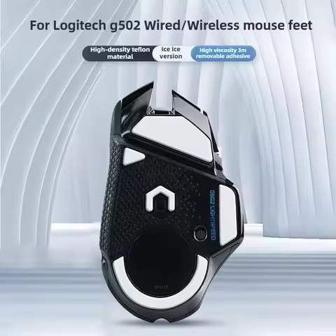 PTFE Mouse Skates For Logitech G502 LIGHTSPEED (Wired/Wireless) – Esports Ultra-Smooth Wear-Resistan