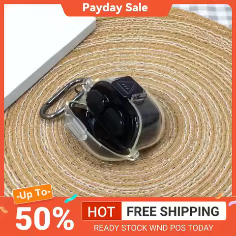 TPU Protective Case with Carabiner Headphone Cover Wireless Earbuds Protector for JBL Tune Buds 2 Bl