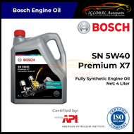 Bosch Premium X7 5W40 API SN Fully Synthetic Engine Oil 4L/1L (new packaging)