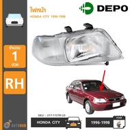 DEPO ไฟหน้า HONDA CITY ปี 1996-1998 ซิตี้ TYPE-S RH ข้างขวา ฝั่งคนขับ (217-1121R-LD)