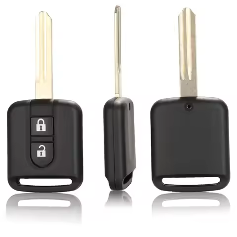 jingyuqin Remote Car Key Case Shell For NISSAN Cabstar F24M Micra K12 Navara D40M Note E11 NV200 M20
