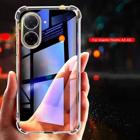 RedmiA5 Shockproof Silicone Soft Case For Xiaomi Redmi A5 Redmy A5 a 5 5a 4G 2025 Thin Clear Back Co