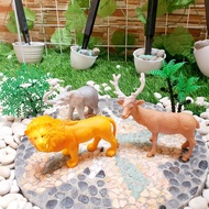 mainan set hewan binatang - mainan miniatur hewan kebun binatang